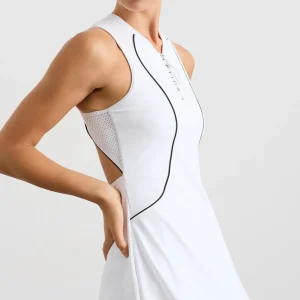 New Aje ATHLETICA Active Tennis Dress White/Black Logo