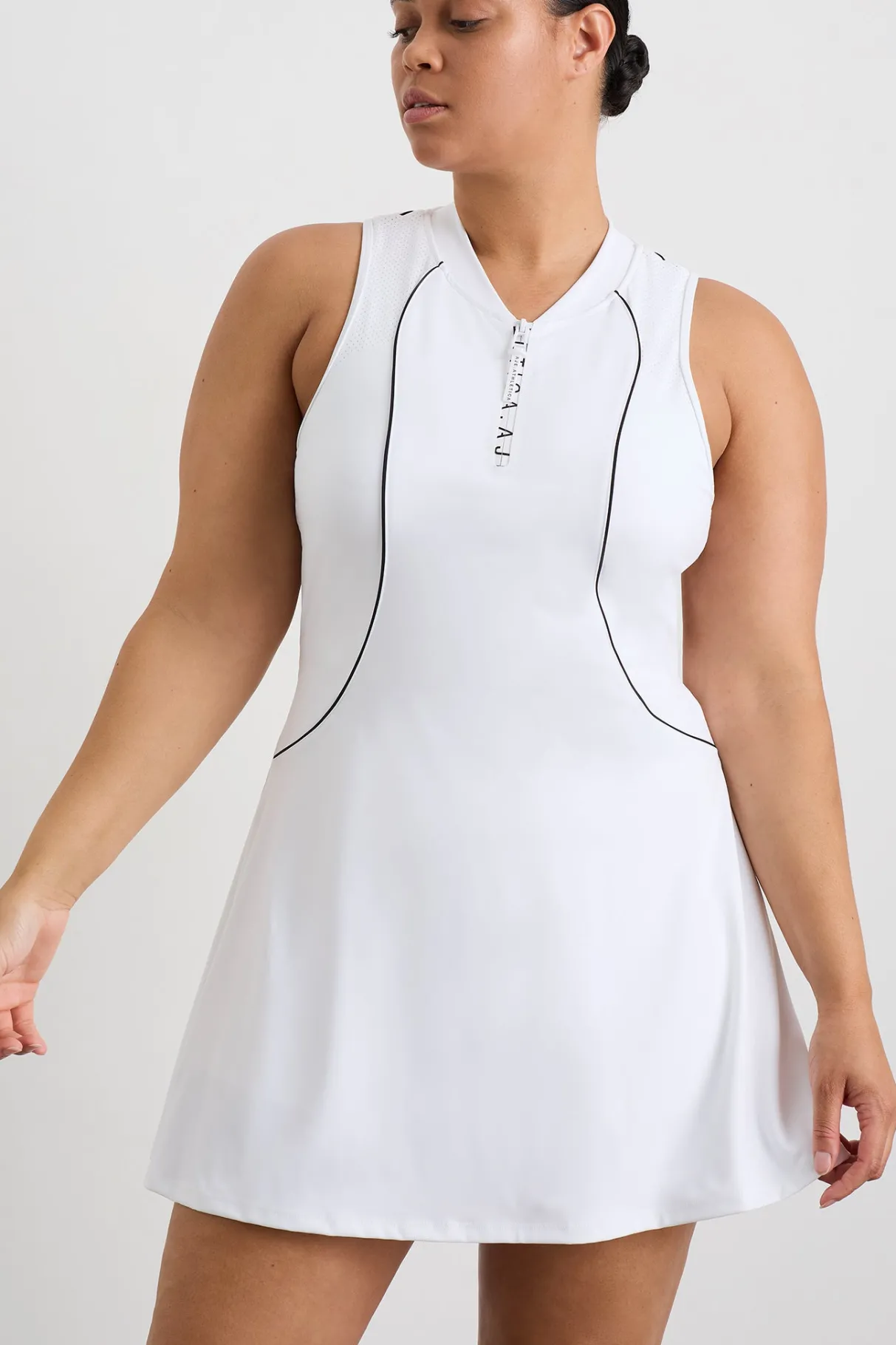 active_tennis_dress_12.webp New Aje ATHLETICA Active Tennis Dress White/Black Logo