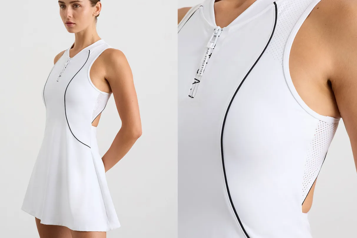 active_tennis_dress_13.webp New Aje ATHLETICA Active Tennis Dress White/Black Logo