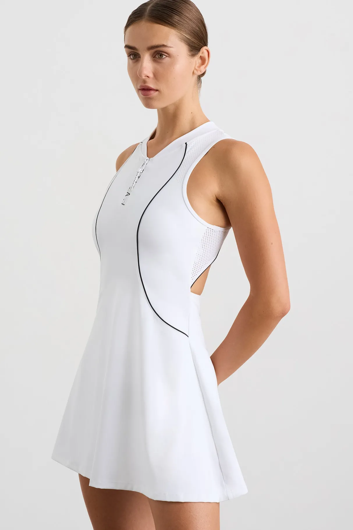 active_tennis_dress_4.webp New Aje ATHLETICA Active Tennis Dress White/Black Logo