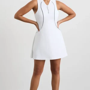 New Aje ATHLETICA Active Tennis Dress White/Black Logo