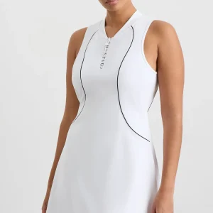 New Aje ATHLETICA Active Tennis Dress White/Black Logo
