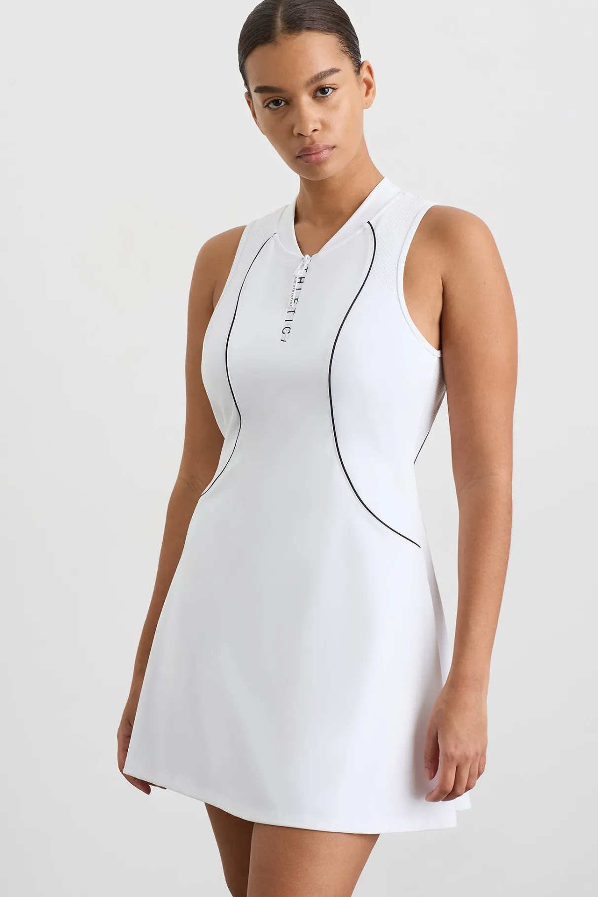 active_tennis_dress_6.webp New Aje ATHLETICA Active Tennis Dress White/Black Logo