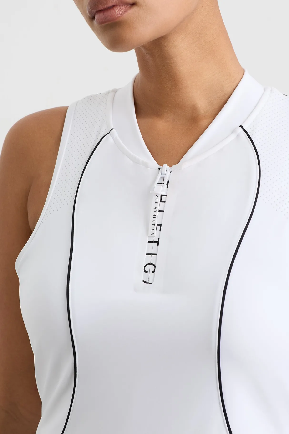 active_tennis_dress_7.webp New Aje ATHLETICA Active Tennis Dress White/Black Logo