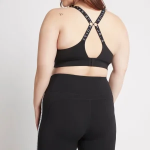 Best Sale Aje ATHLETICA Adjustable Strap Logo Tape Sports Bra 321 Black/White