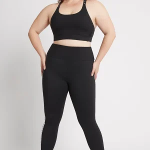 Best Sale Aje ATHLETICA Adjustable Strap Logo Tape Sports Bra 321 Black/White