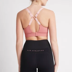 Online Aje ATHLETICA Adjustable Strap Logo Tape Sports Bra 321 Rose Pink/Rose Quartz