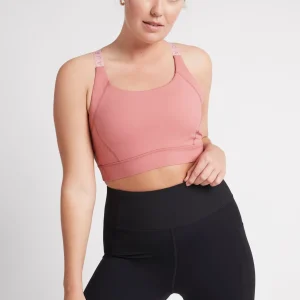 Online Aje ATHLETICA Adjustable Strap Logo Tape Sports Bra 321 Rose Pink/Rose Quartz