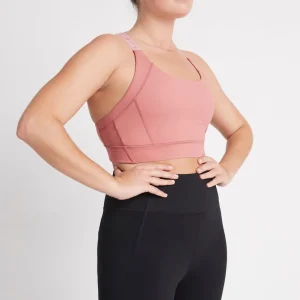 Online Aje ATHLETICA Adjustable Strap Logo Tape Sports Bra 321 Rose Pink/Rose Quartz