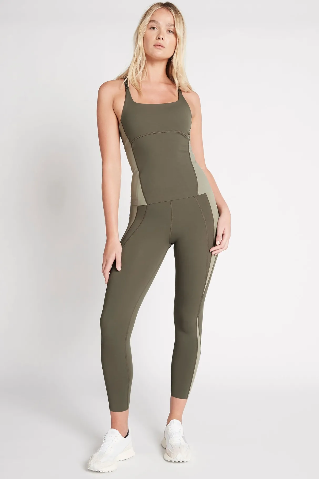 adjustable_strap_longline_racerback_tank__5.webp Best Sale Aje ATHLETICA Adjustable Strap Longline Racerback Tank 117 Forest Green/Sage