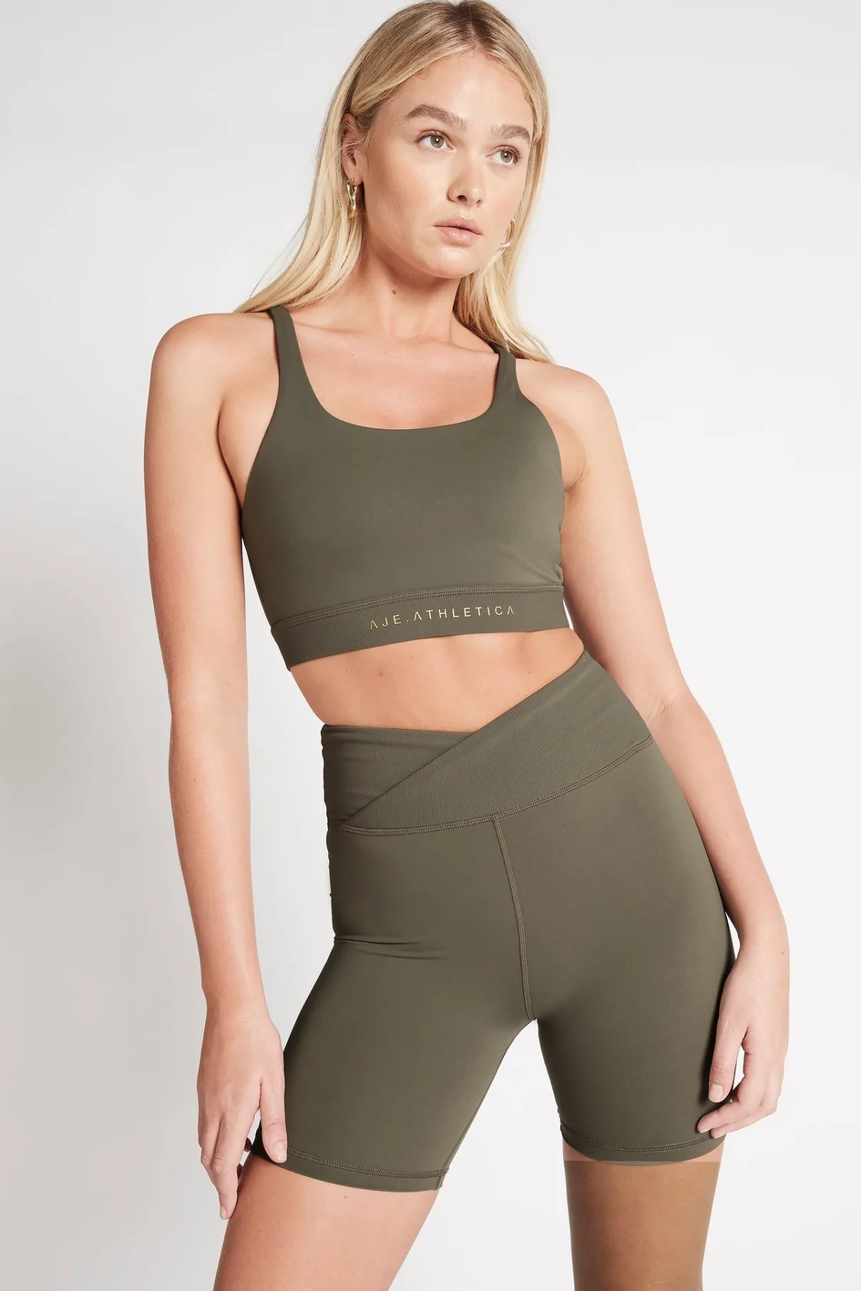 adjustable_strap_ribbed_cross_back_sports_bra__0.webp Hot Aje ATHLETICA Adjustable Strap Ribbed Cross Back Sports Bra 322 Forest Green