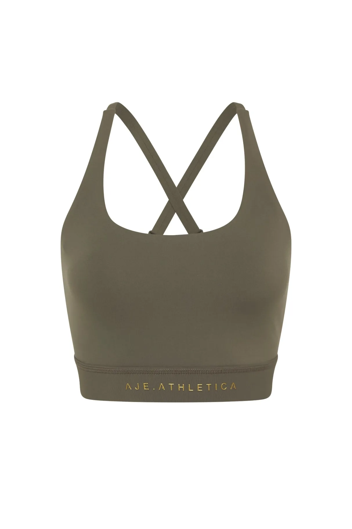adjustable_strap_ribbed_cross_back_sports_bra__1.webp Hot Aje ATHLETICA Adjustable Strap Ribbed Cross Back Sports Bra 322 Forest Green