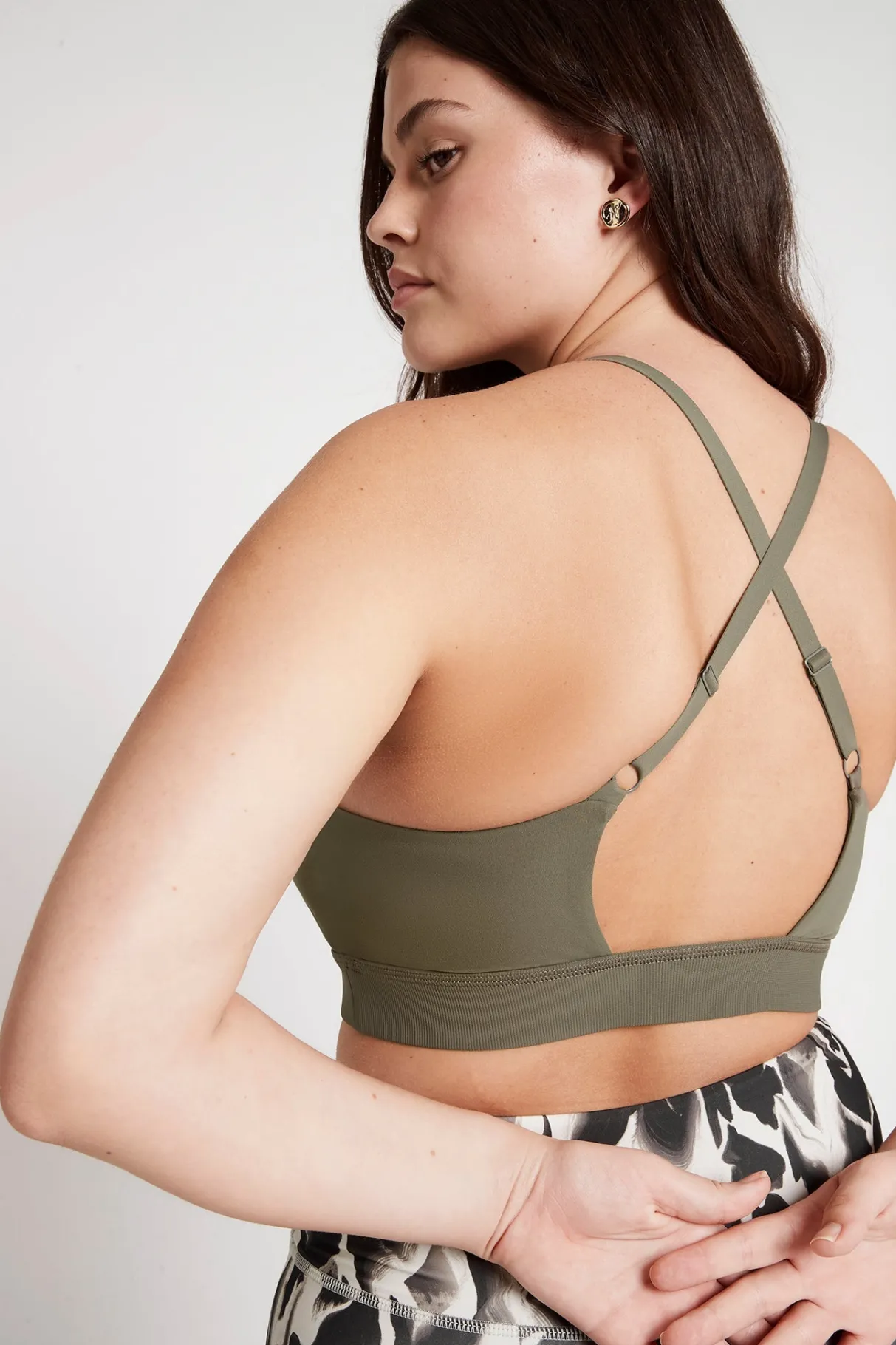 adjustable_strap_ribbed_cross_back_sports_bra__8.webp Hot Aje ATHLETICA Adjustable Strap Ribbed Cross Back Sports Bra 322 Forest Green