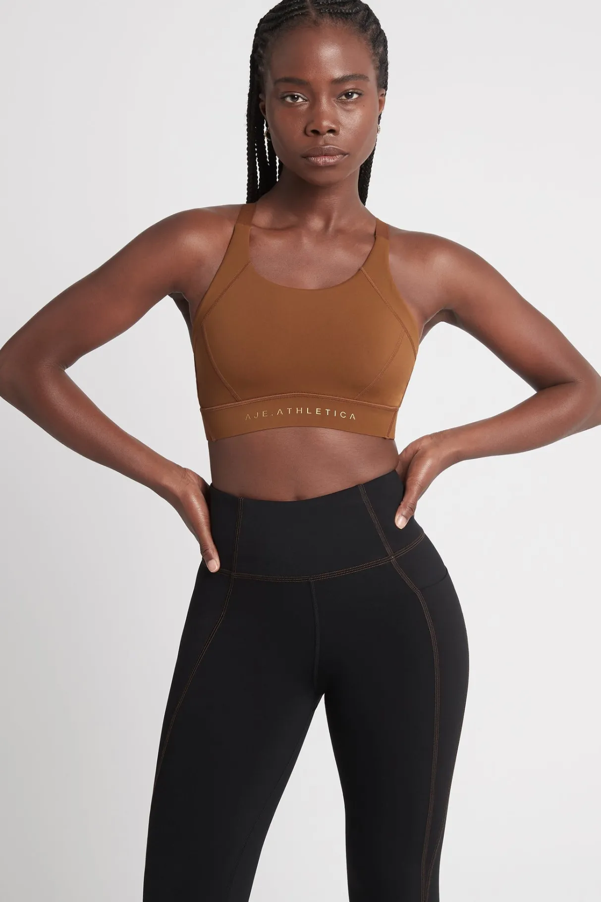 adjustable_strap_sports_bra__0-1.webp Cheap Aje ATHLETICA Adjustable Strap Sports Bra 321 Coffee/Gold