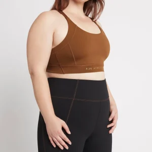 Cheap Aje ATHLETICA Adjustable Strap Sports Bra 321 Coffee/Gold