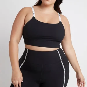 Fashion Aje ATHLETICA Adjustable Strap Sports Bra 308 Black/White