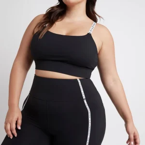 Fashion Aje ATHLETICA Adjustable Strap Sports Bra 308 Black/White