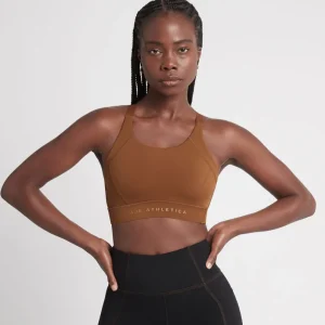 Cheap Aje ATHLETICA Adjustable Strap Sports Bra 321 Coffee/Gold
