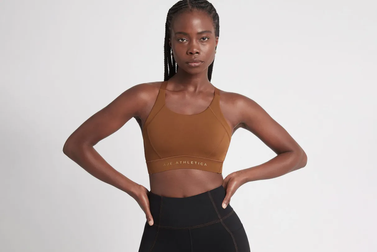 adjustable_strap_sports_bra__14-1.webp Cheap Aje ATHLETICA Adjustable Strap Sports Bra 321 Coffee/Gold