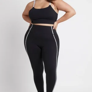 Fashion Aje ATHLETICA Adjustable Strap Sports Bra 308 Black/White