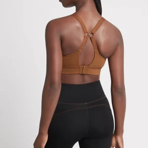 Cheap Aje ATHLETICA Adjustable Strap Sports Bra 321 Coffee/Gold