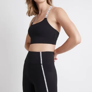 Fashion Aje ATHLETICA Adjustable Strap Sports Bra 308 Black/White