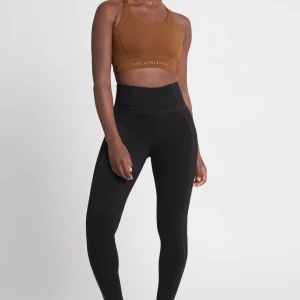 Cheap Aje ATHLETICA Adjustable Strap Sports Bra 321 Coffee/Gold