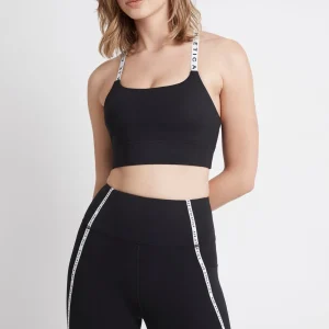 Fashion Aje ATHLETICA Adjustable Strap Sports Bra 308 Black/White