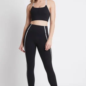 Fashion Aje ATHLETICA Adjustable Strap Sports Bra 308 Black/White