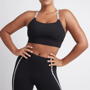 Fashion Aje ATHLETICA Adjustable Strap Sports Bra 308 Black/White