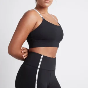 Fashion Aje ATHLETICA Adjustable Strap Sports Bra 308 Black/White