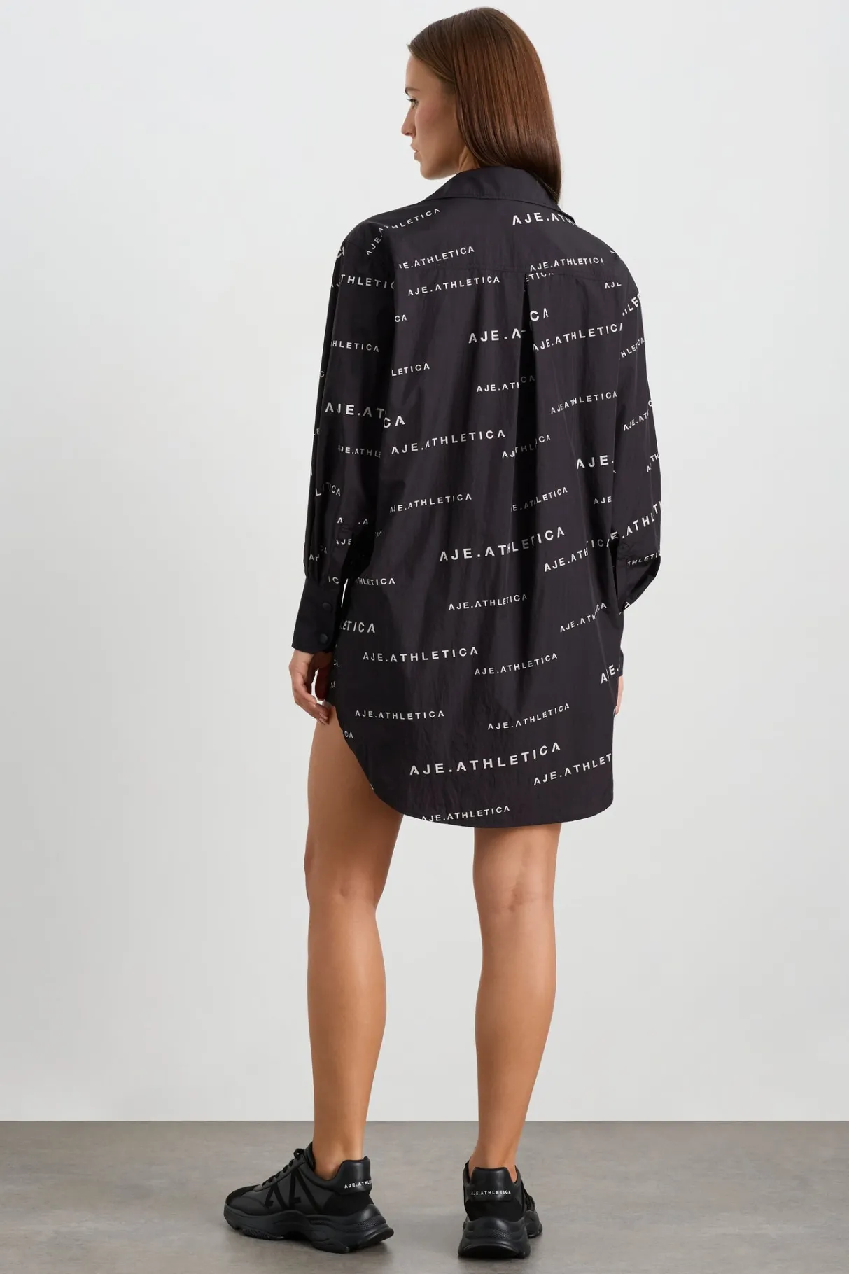 all_over_logo_spray_shirt__5.webp Discount Aje ATHLETICA All Over Logo Spray Shirt 406 Black/White
