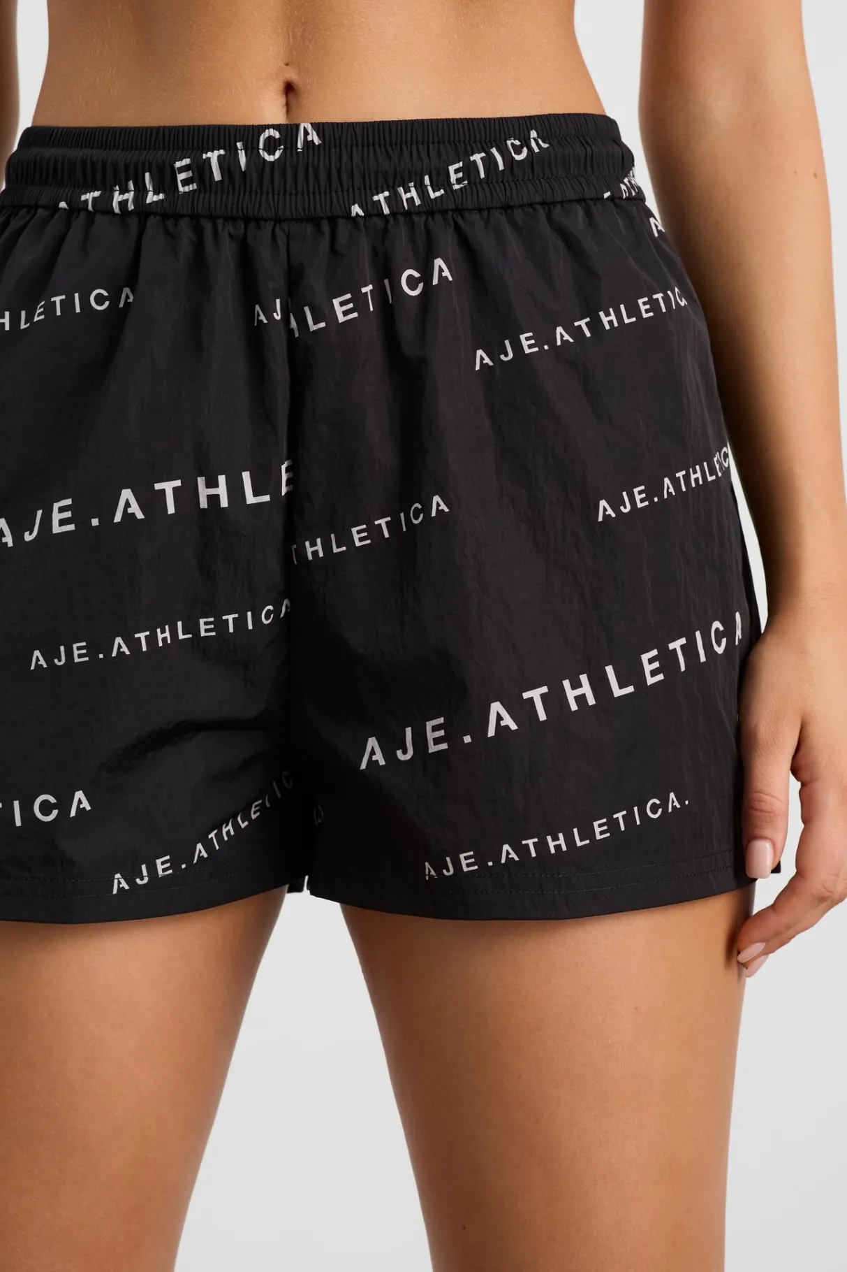 all_over_logo_spray_short__3-1.webp Clearance Aje ATHLETICA All Over Logo Spray Short 616 Black/White