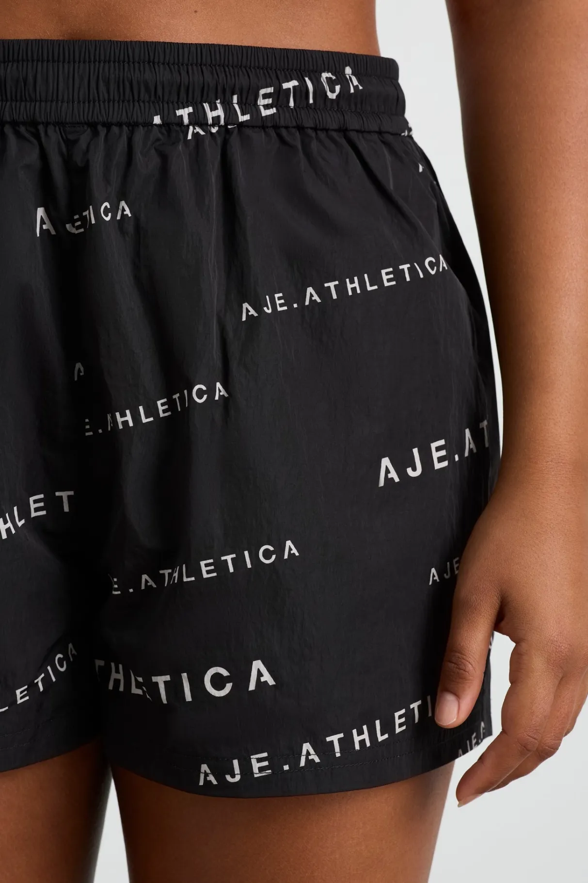 all_over_logo_spray_short__7-1.webp Clearance Aje ATHLETICA All Over Logo Spray Short 616 Black/White
