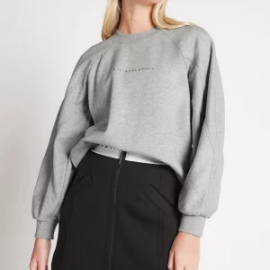 Flash Sale Aje ATHLETICA All Rounder Logo Crew Jumper 410 Grey Marle