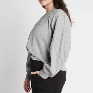 Flash Sale Aje ATHLETICA All Rounder Logo Crew Jumper 410 Grey Marle