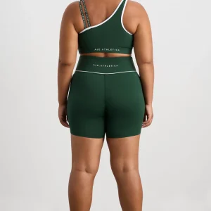 Cheap Aje ATHLETICA Asym Strap Sports Bra 378 Pine Green White