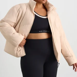 Cheap Aje ATHLETICA Asymmetric Panel Puffer 756 Light Blush