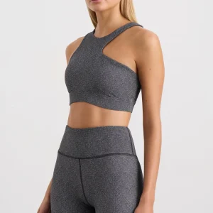 Store Aje ATHLETICA Asymmetric Racer Sports Bra 382 Herringbone Print