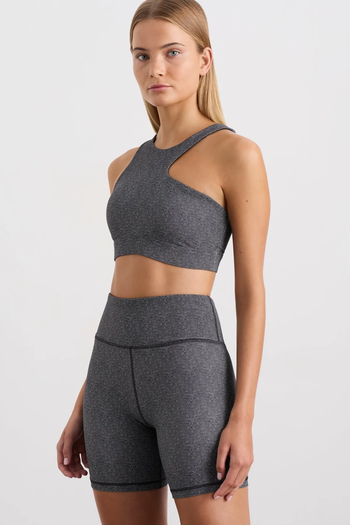asymmetric_racer_sports_bra__0.webp Store Aje ATHLETICA Asymmetric Racer Sports Bra 382 Herringbone Print
