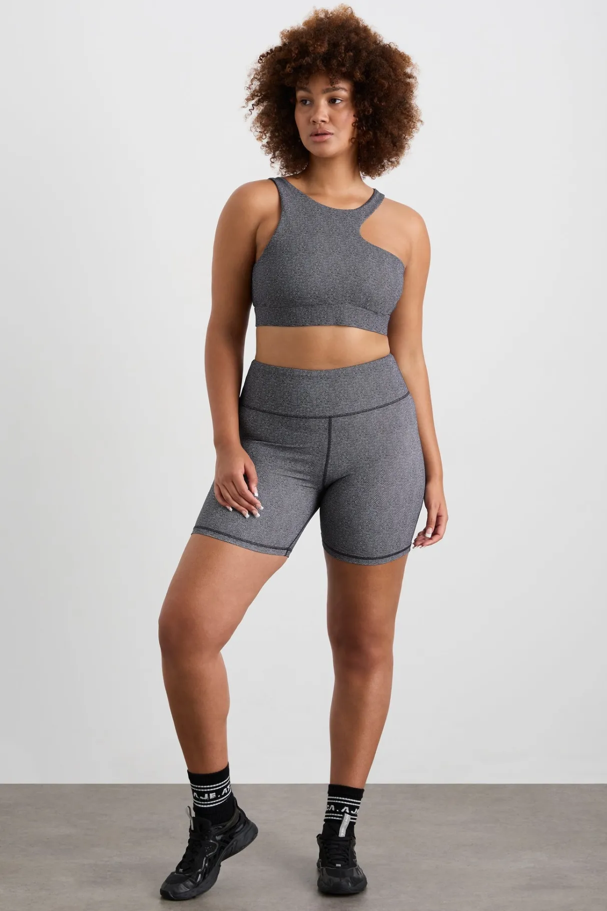 asymmetric_racer_sports_bra__11.webp Store Aje ATHLETICA Asymmetric Racer Sports Bra 382 Herringbone Print