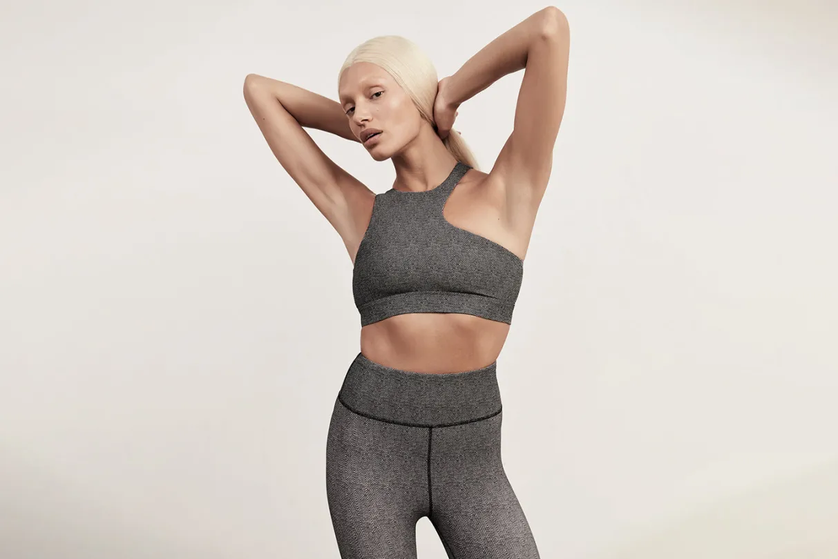 asymmetric_racer_sports_bra__14.webp Store Aje ATHLETICA Asymmetric Racer Sports Bra 382 Herringbone Print