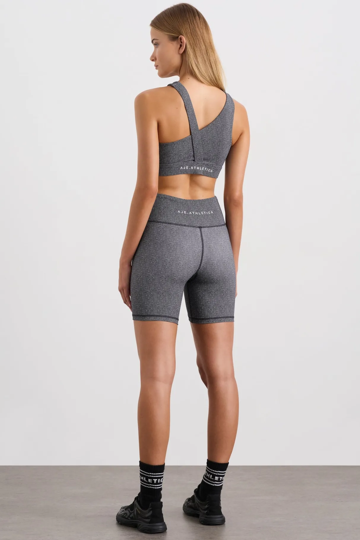 asymmetric_racer_sports_bra__4.webp Store Aje ATHLETICA Asymmetric Racer Sports Bra 382 Herringbone Print