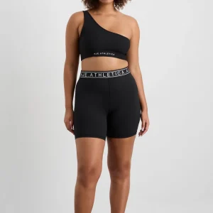 Sale Aje ATHLETICA Asymmetric Ribbed Crop Top 386 Black