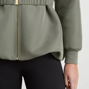 New Aje ATHLETICA Belted Jacket 722 Midnight Grey/Gold
