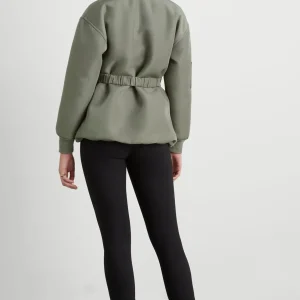 New Aje ATHLETICA Belted Jacket 722 Midnight Grey/Gold