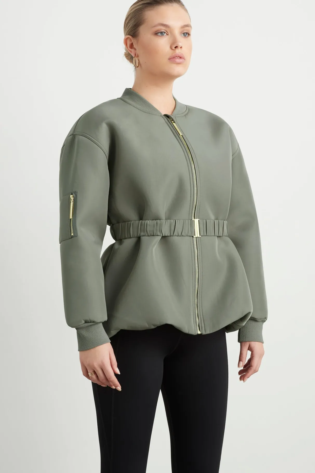 belted_jacket__6.webp New Aje ATHLETICA Belted Jacket 722 Midnight Grey/Gold