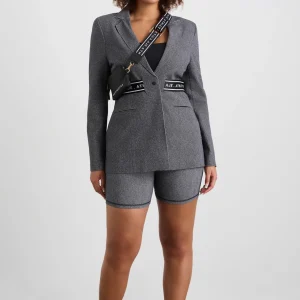 Flash Sale Aje ATHLETICA Belted Logotape Blazer 713 Herringbone Print