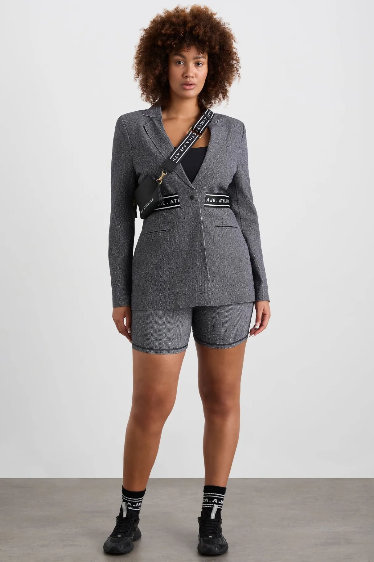belted_logotape_blazer__11.webp Flash Sale Aje ATHLETICA Belted Logotape Blazer 713 Herringbone Print
