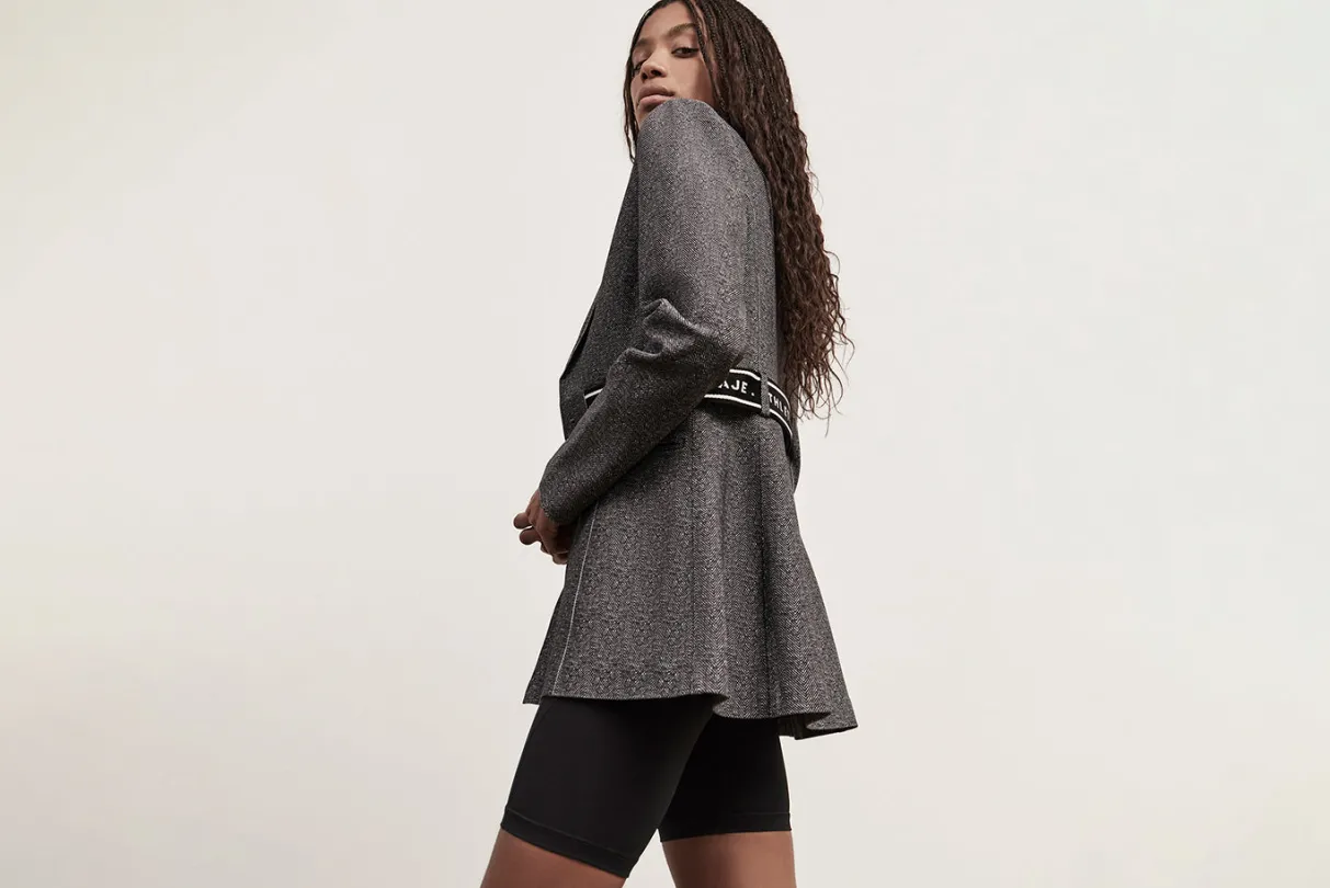 belted_logotape_blazer__14.webp Flash Sale Aje ATHLETICA Belted Logotape Blazer 713 Herringbone Print
